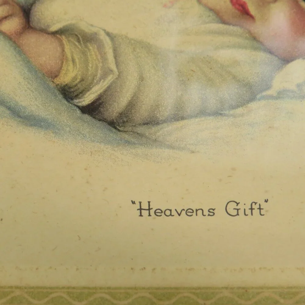 Vintage baby lithograph